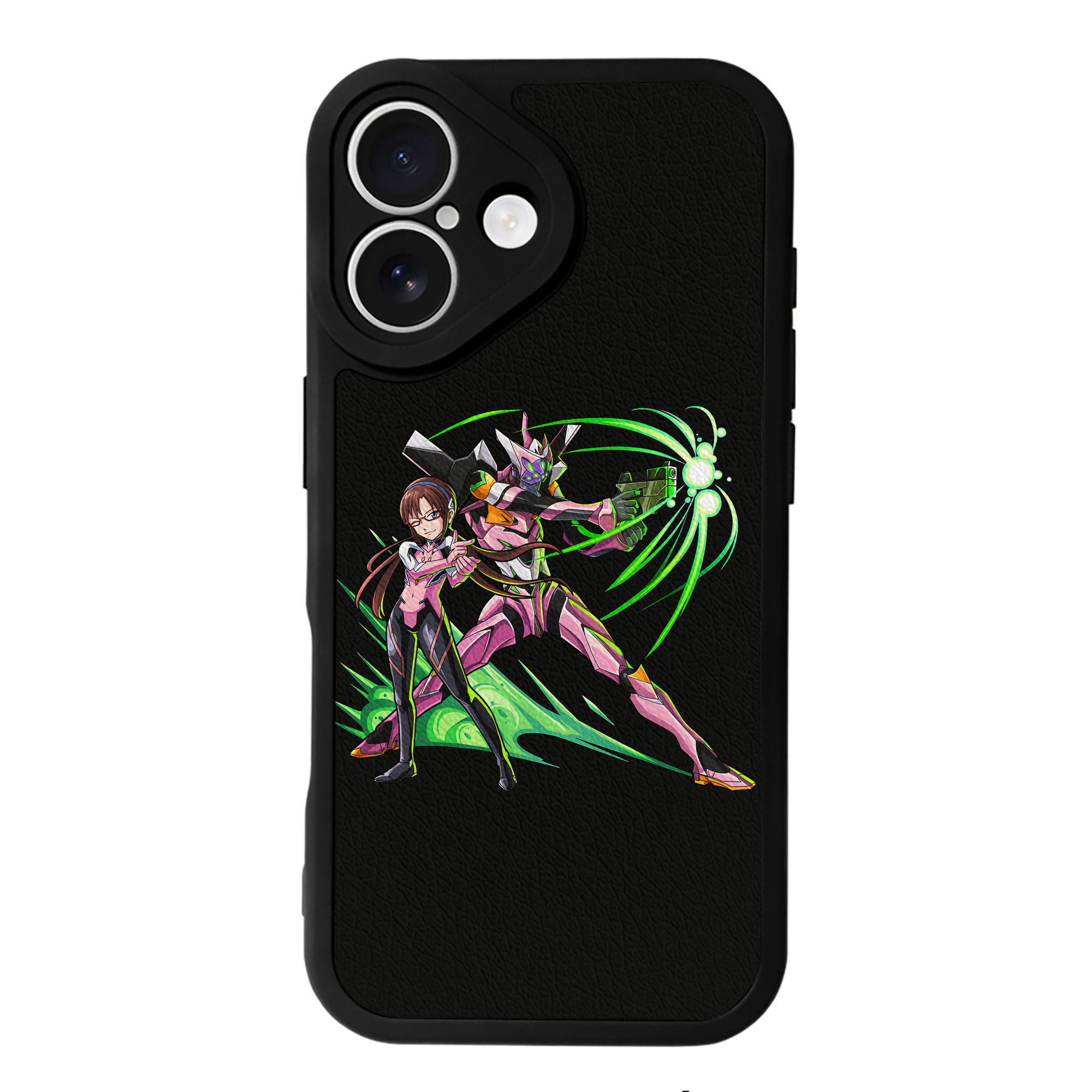 （画像用） EVA 新世紀エヴァンゲリオン 【iPhone 16シリーズ対応】シリコンスマホケース（レザー調） 材質：シリコン